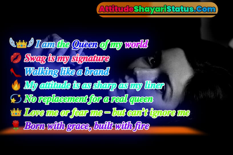 Rani Style Attitude Status Shayari instagram Vip Bio For Girl Attitude